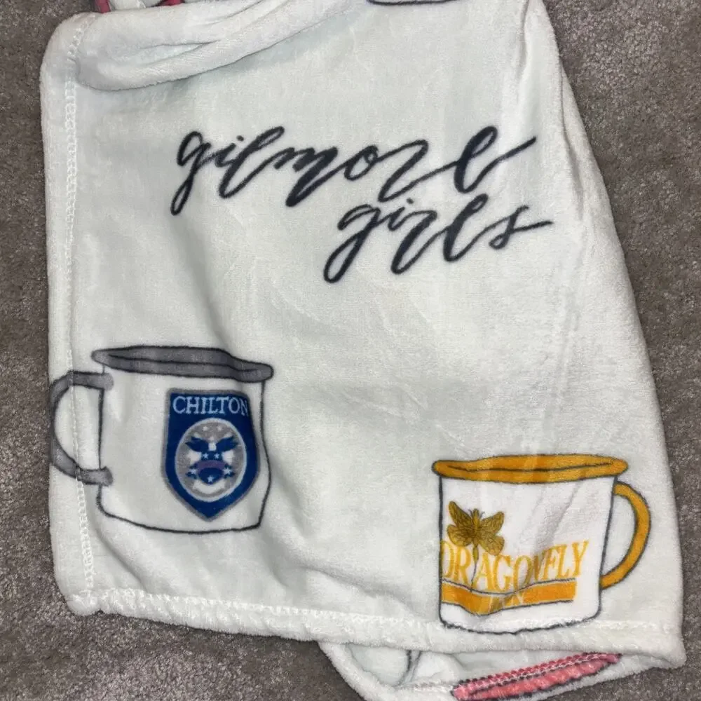 Gilmore Girls Coffee Mug Plush Throw Blanket 50” X 70” Dragonfly Inn Luke’s NEW